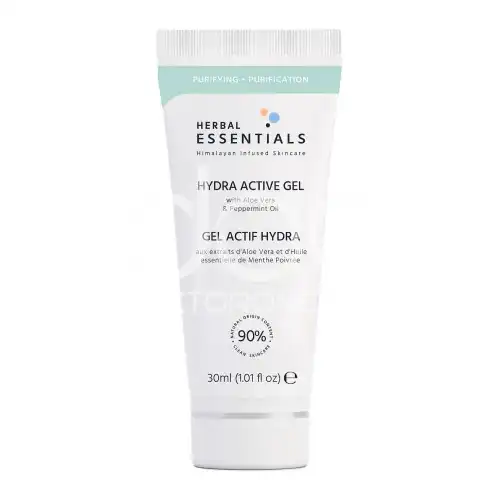 Herbal Essentials Hydra Active Gel with Aloe Vera and Peppermint Oil 30ml