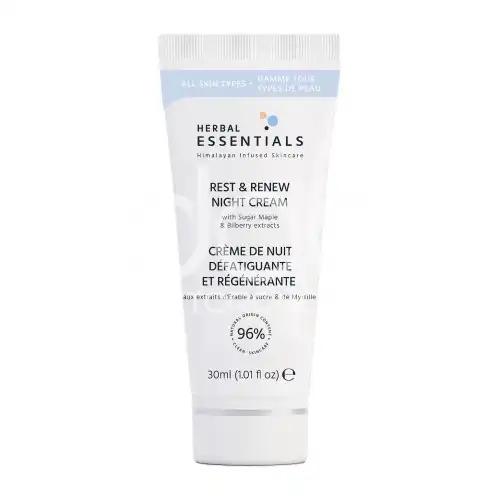 Herbal Essentials Rest & Renew Night Cream With Sugar Maple & Bilberry Extracts 30ml