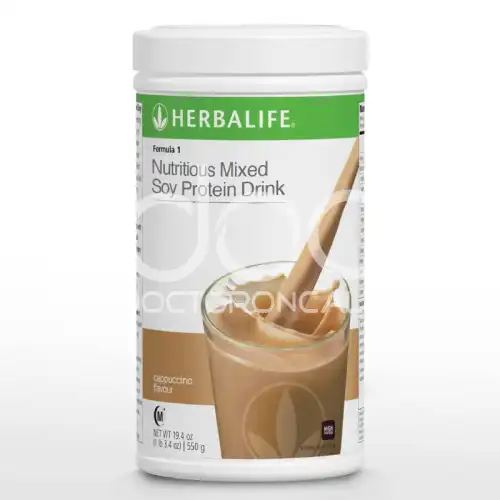 Herbalife Protein Shake Formula 1 Nutritous Mixed Soy Protein 550g Cappucino