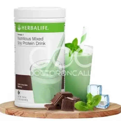 Herbalife Protein Shake Formula 1 Nutritous Mixed Soy Protein 550g Cappucino