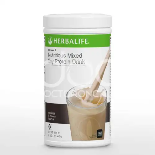 Herbalife Protein Shake Formula 1 Nutritous Mixed Soy Protein 550g Cappucino