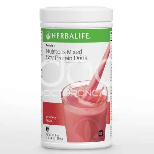 Herbalife Protein Shake Formula 1 Nutritous Mixed Soy Protein 550g Cappucino