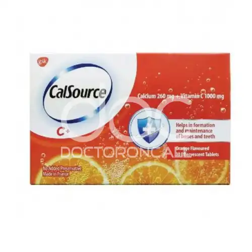 Calsource Tab Eff 260mg+ C Tablet 10s