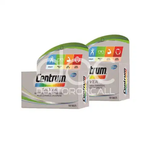 Centrum Silver Multivitamin-Multimineral + Lutein + Lycopene Tablet 30s