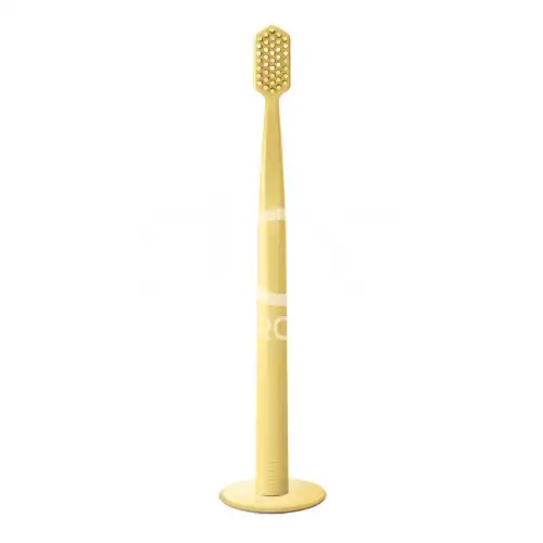 Ukiwi Natural Oral Care Macaron Ultra Wide Toothbrush (Kiwifruit) Yellow 1 Unit