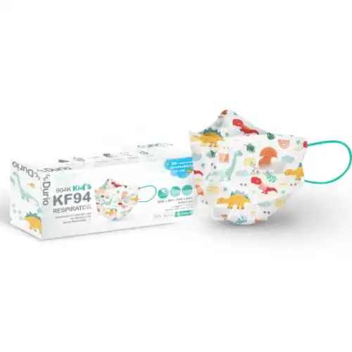 Durio 904 Kids KF94 Respirator 10s/box Dinosaur