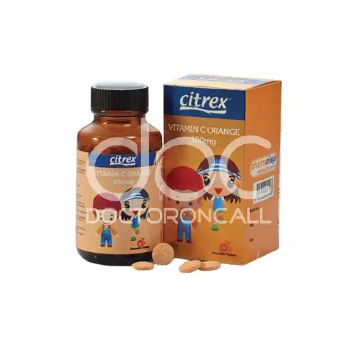 Citrex Vitamin C 100mg (Orange) Chewable Tablet 30s