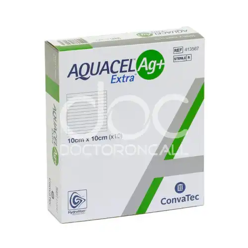 Convatec Aquacel Ag+ Extra 10cm x 10cm 10s