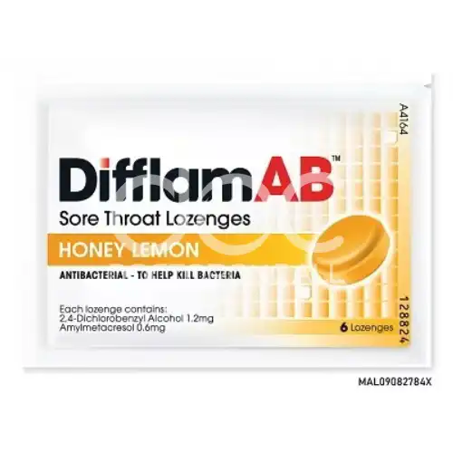 Difflam AB Sore Throat Lozenges 6s Lemon