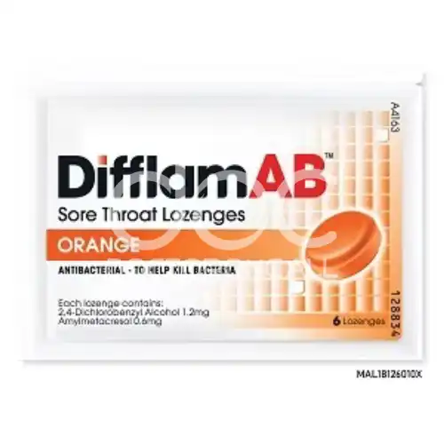 Difflam AB Sore Throat Lozenges 6s Lemon
