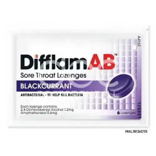 Difflam AB Sore Throat Lozenges 6s Lemon