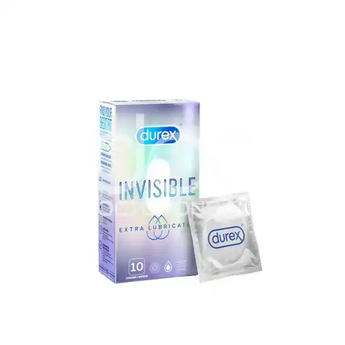 Durex Invis Extra Lubricated Condom 10s