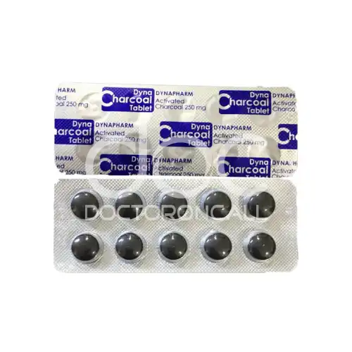 Dyna Charcoal 250mg Tablet 10s (Strip)