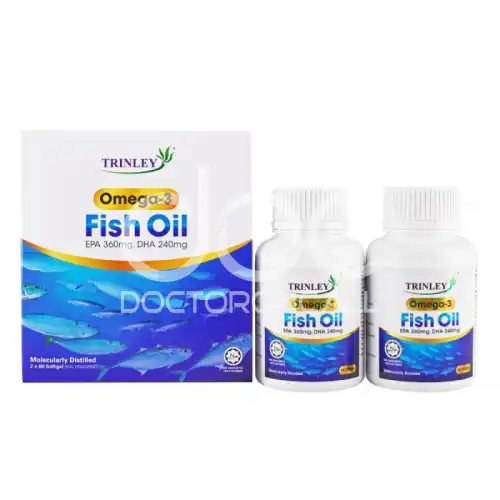 Trinley Omega-3 Fish Oil Softgel 60s x2