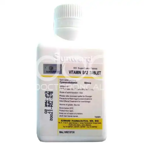 Sunward Vitamin B12 Tablet 60s