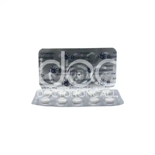 Sunward Bromhexine 8mg Tablet 10s (Strip)