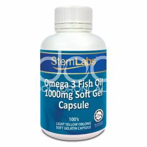 StemLabs Omega 3 Fish Oil 1000mg Capsule 100s