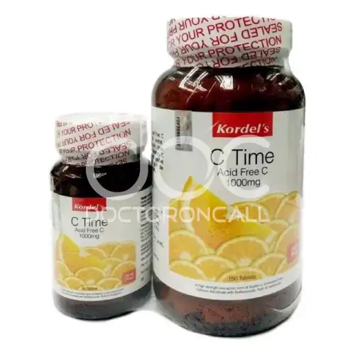 Kordel C Time Acid Free Vitamin C 1000mg Tablet 150s + 30s