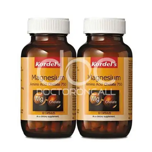 Kordel's Magnesium Amino Acid Chelate 750 Capsule 60s x2