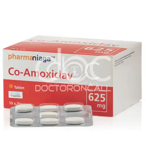 Pharmaniaga Co-Amoxiclav 625mg Tablet (Clavulanic Acid, Amoxycillin) 70's