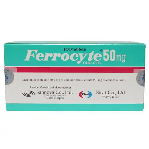 Ferrocyte 50mg Tablet 10s (Strip)