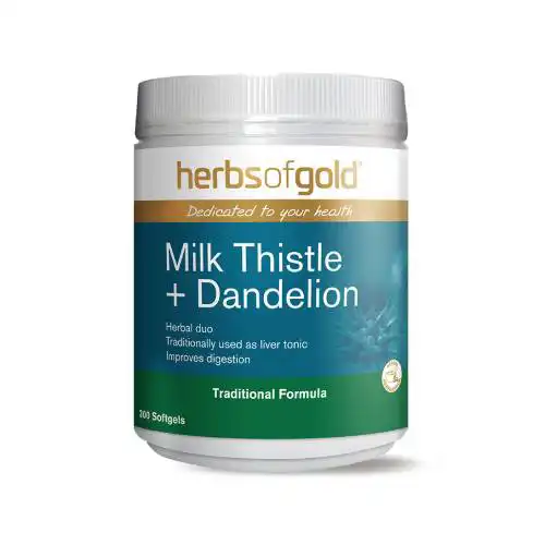 Herbs Of Gold Milk Thistle Plus Dandelion Capsule 300s