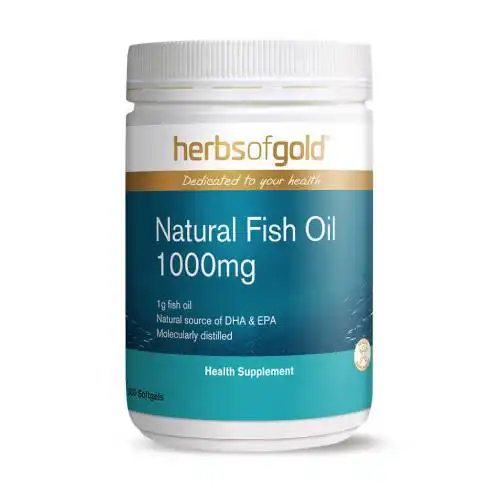 Herbs of Gold Natural Fish Oil 1000mg Capsule 300s
